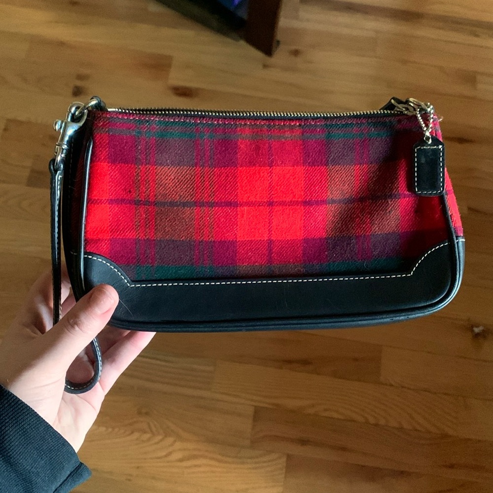 Coach Flannel Wristlet
